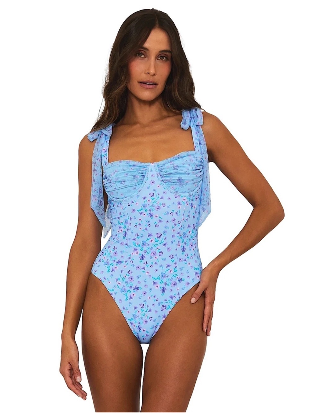 NWT Beach Riot Dede Floral One Piece Swimsuit Sz L